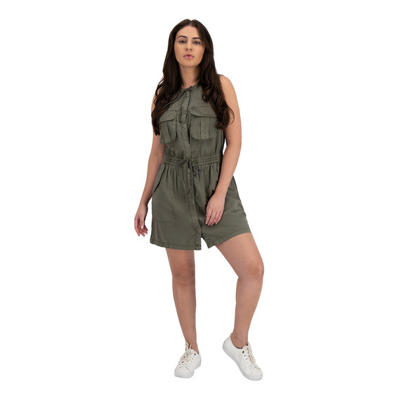 Vestido Corto Estilo Cargo Para Mujer Lucky Brand