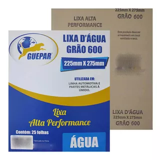 Kit 25 Lixas Dagua Grão 600 Polimento E Acabamento Atacado