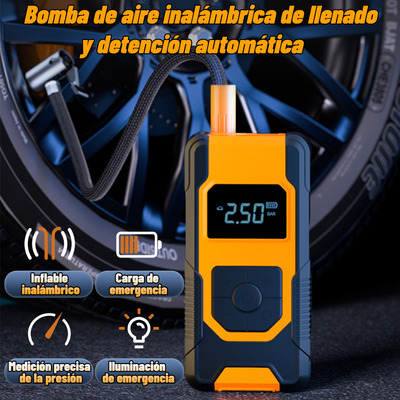 Inflador Neumáticos Compresor Bomba De Aire Inalámbrico Moto