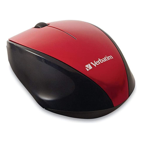 Mouse Verbatim Wireless Multi-trac Blue Led Inalambrico Game Color Rojo