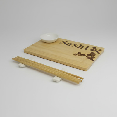 Set Sushi Nori Moto Bamboo Cerámica 92764 Bazarnet. P Madera
