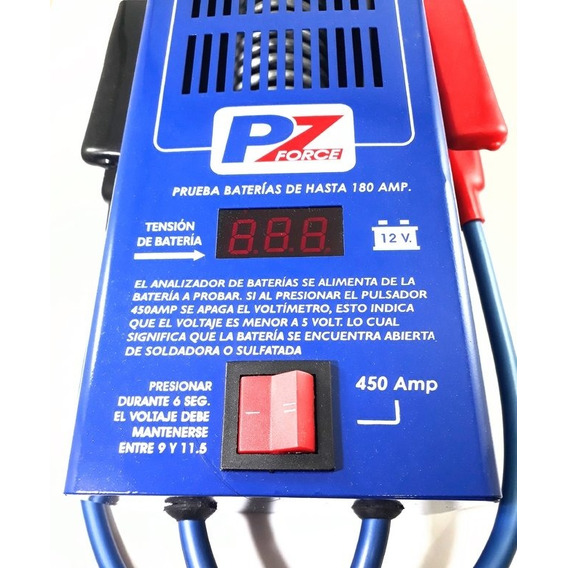 Analizador De Baterías Digital 12 Volts 450 Amp Pz Force + Regalos!