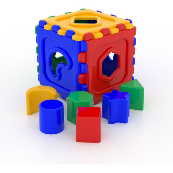 Cubo Didactico Encastrable Jugar Forma Y Aumenta Motricidad