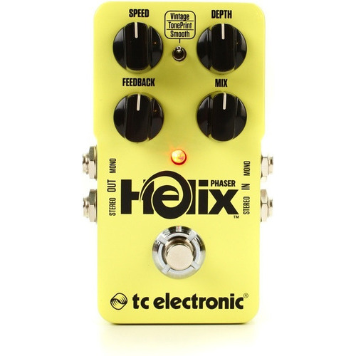 Pedal Tc Electronic Helix Phaser Efecto Guitarra Analogo P Color Amarillo