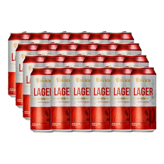 Cerveza Patricia Lager Lata 473 C Pack X24 Unidades