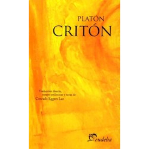 Libro Criton   3 Ed De Platon