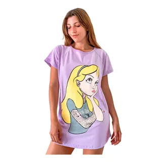 Remeron Oversize Mujer Diseño Princesas Disney Y Personajes