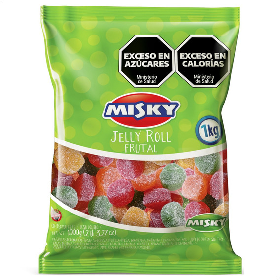 Misky Gomitas Jelly Roll Surtido Frutal Paquete De 1 K