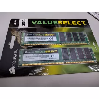 Kit De Memoria De 2gb (2x1gb) Ddr 400 Corsair