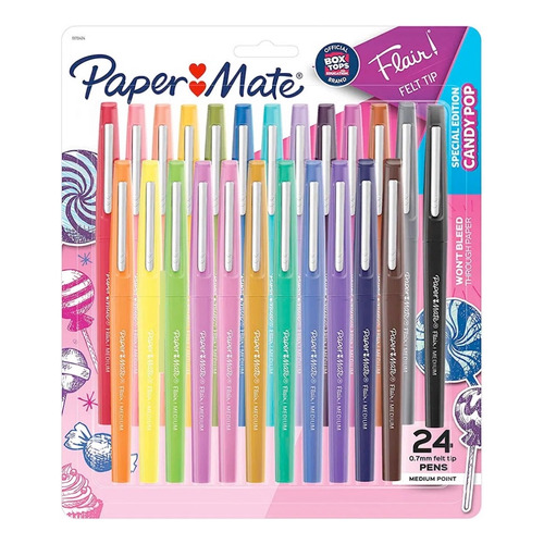 Paper Mate Candy Flair Pop 24 Colores