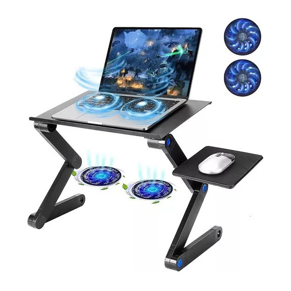 Soporte Para Laptop Portátil Ajustable Con Enfriador Gamer 