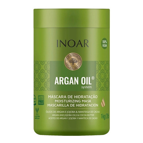 Mascara Argan Oil Inoar 1 Kg Hidratación Vegano