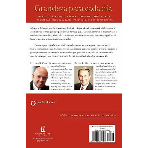 Grandeza Para Cada Dia - Stephen R. Covey