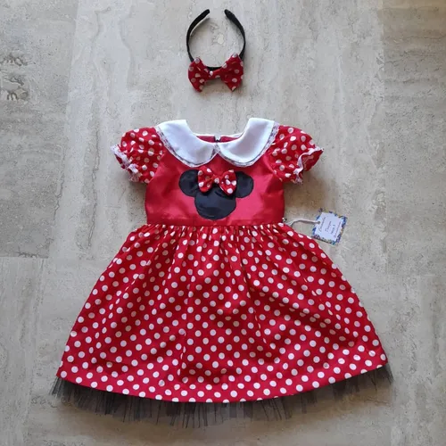 Vestido rojo para niña de 1 año deals