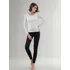 Negro/buso blanco cuello redondo
