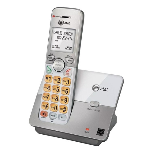 Teléfono AT&T EL51103 inalámbrico  color plateado