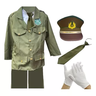 Disfraz Carabinero Traje Uniforme Carabineros Niños