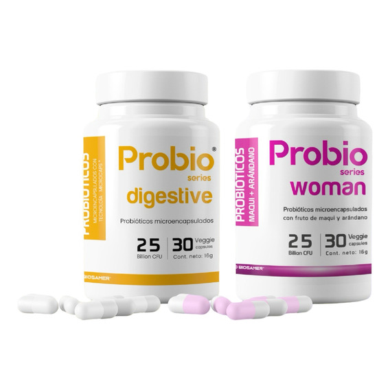 Pack Probiótico 25 Billones Digestive + Woman