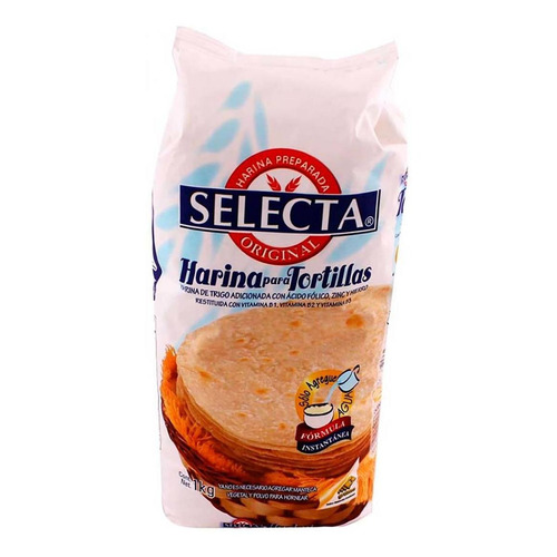 Harina Selecta Tortilla De Trigo 1kg