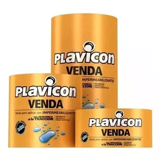 Plavicon Venda 10cm X 25m Para Aplicar Con Impermeabilizante