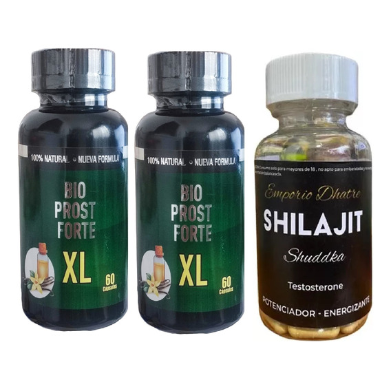 2 Bioprost Xl 60cap - 1 Shilajit 60cap Pack 3 Agrand Pn