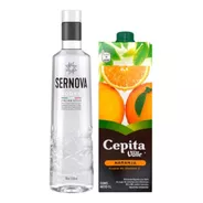 Vodka Sernova 700 Ml + Jugo Cepita De Naranja 1 Lts
