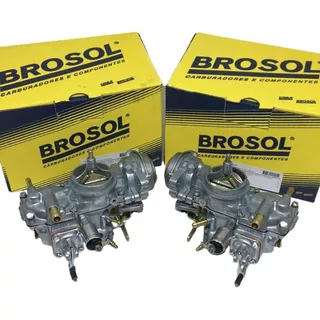 Par Carburador Brosol Solex H-32 Fusca Itamar 1600 Gasolina