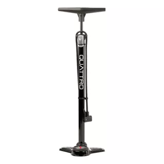 Bomba Para Bicicleta Quattro Sport Atlas 200 Psi Con Medidor Negro