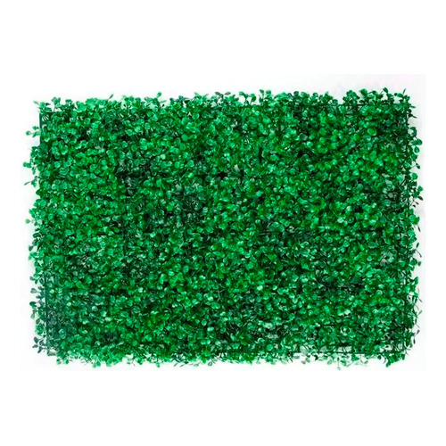Follaje Artificial Sintetico Para Pared Exterior 1pz 40x60cm Estructura Verde Planta Verde Oscuro