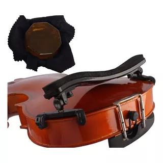 Kit De Espaleira Breu E Jogo De Cordas Calixto P/ Violino