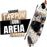 Caiaque De Pesca Tarpon Sem Pedal - Caiaker Cor Areia