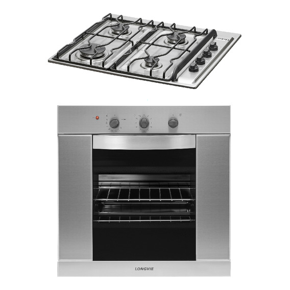 Combo17 Gas Longvie Horno H1900xf  + Anafe A2600xf