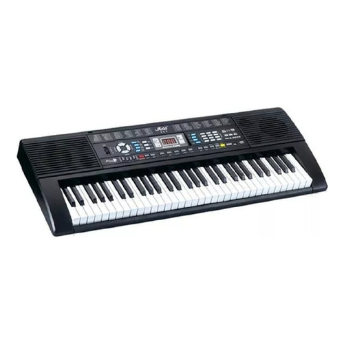 Organeta Piano Electrónico Mls-6639 61 Teclas Usb, 128 Tonos Color Negro