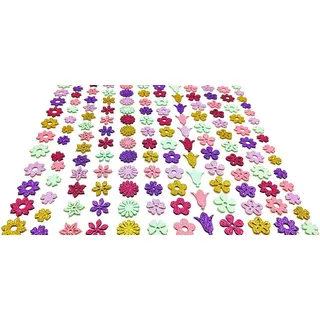 500 Adesivos Pet Coleção Flores Fêmea Glitter Lacinho Pet