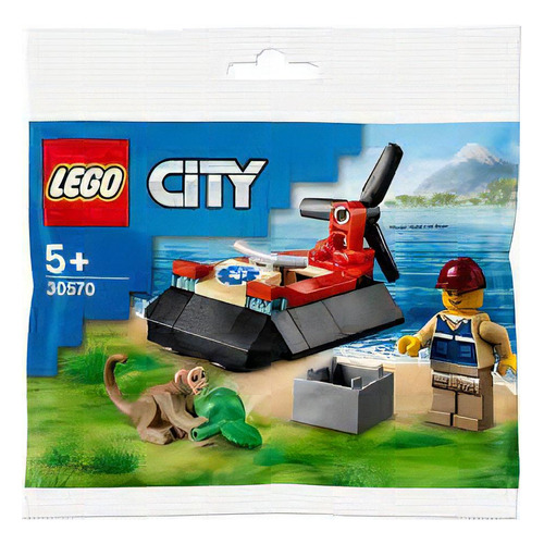 Juguete Aerodeslizador De Rescate Vida Silvestre Lego 30570 Cantidad De Piezas 35