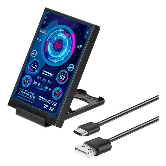 Pantalla Usb Ips De 3.5 Pulgadas Aida64 Cpu Ram Hdd Data Mon