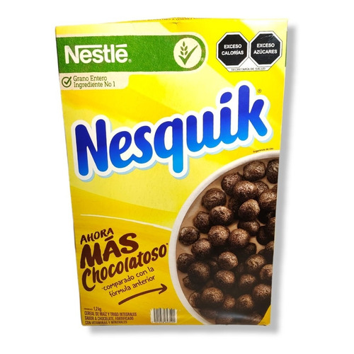 Cereal Nesquik Sabor Chocolate Tamaño Familiar Nestle 1.2 Kg