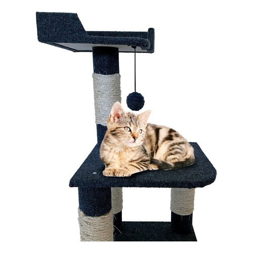 Arbol Juguete Rascador Gatos Con Cama 80x40x40cm Scratcher