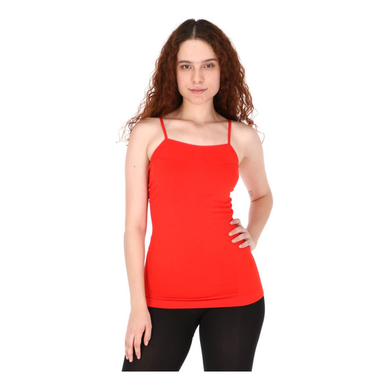 Blusa Top De Tirantes Licra Basico Para Mujer