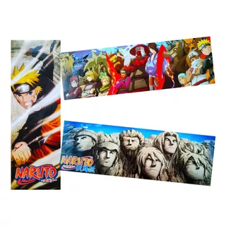 Naruto Set B 3 Posters Largos Plastificados Sasuke Pain 82cm