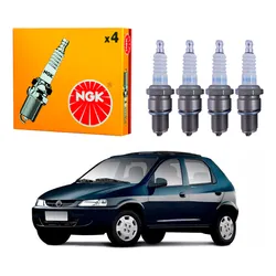  Jogo Velas Ngk Celta 1.0 Vhc Gasolina 2002 A 2005