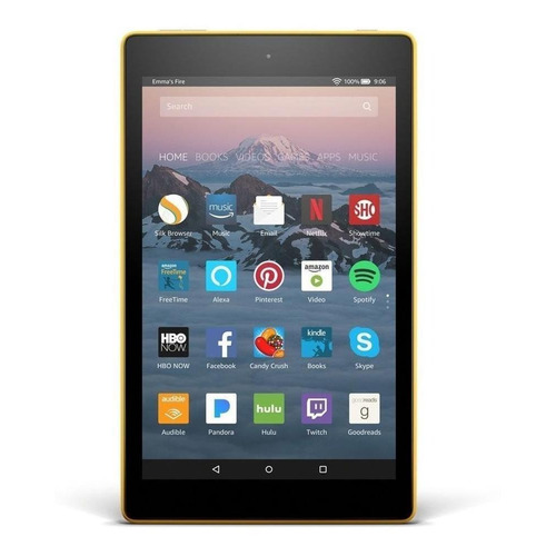 Tablet  Amazon Fire HD 8 2018 KFKAWI 8" 16GB canary yellow e 1.5GB de memória RAM