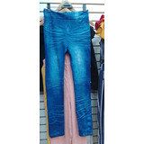 Últimas... Cómodas Leggins Estampadas Jeans Color Azul 