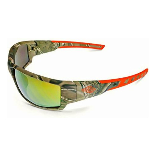 Crossfire 411432 Gafas De Seguridad Con Espejo Dorado, Talla