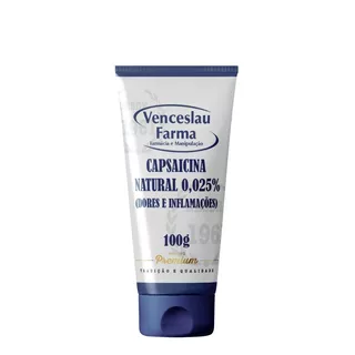 Capsaicina Natural 0,025% (dores E Inflamação)100g Creme  