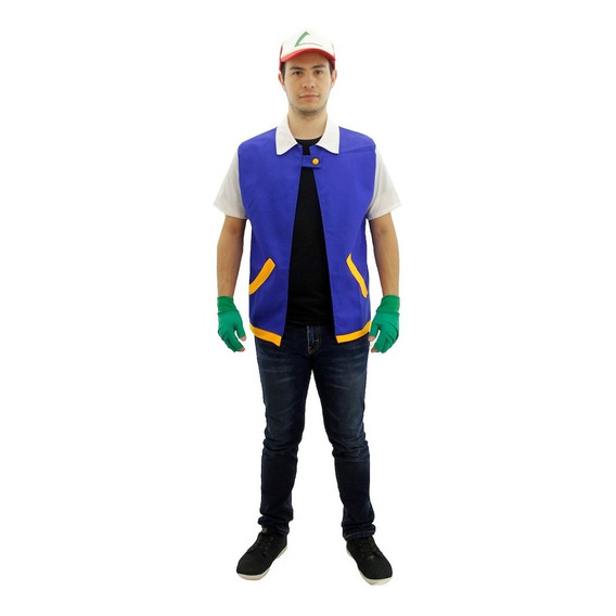 Disfraz Ash Ketchum Pokemon Adulto Deluxe