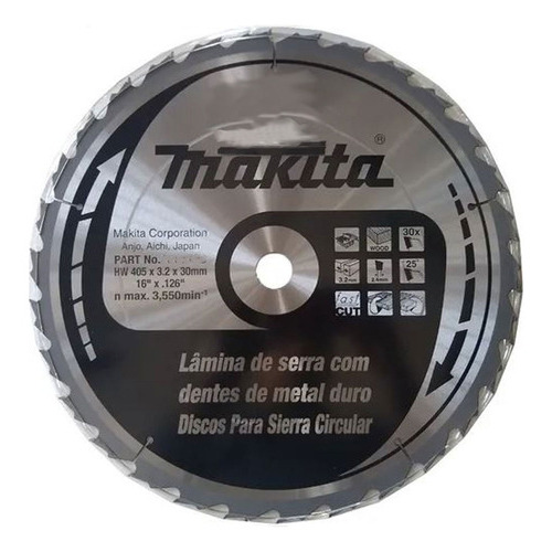 Hoja de sierra circular Makita B-19657, 405 mm, 16 48 d, Tct