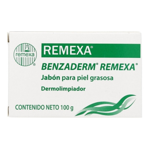 Jabón Remexa Acne Y Piel Grasa Benzaderm Dermolimpiador 100g