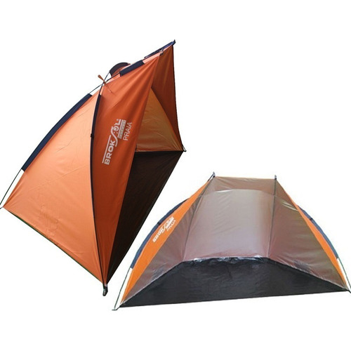 Carpa Playera Broksol Igloo 240cm X 120cm Playa Camping Color Naranja