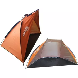 Carpa Playera Broksol Igloo 240cm X 120cm Playa Camping Color Naranja